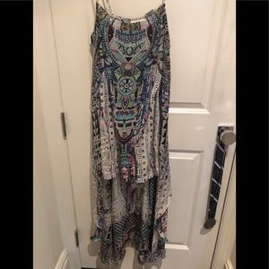 Camilla Silk Overlay Mini Dress